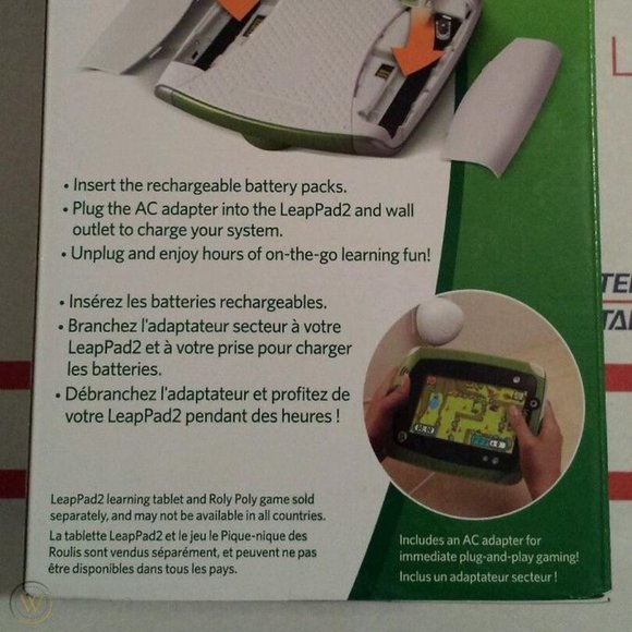 Leapfrog LeapPad2 Learning Tablet Recharger Battery Pack NEW SEALED - Picture 6 of 9